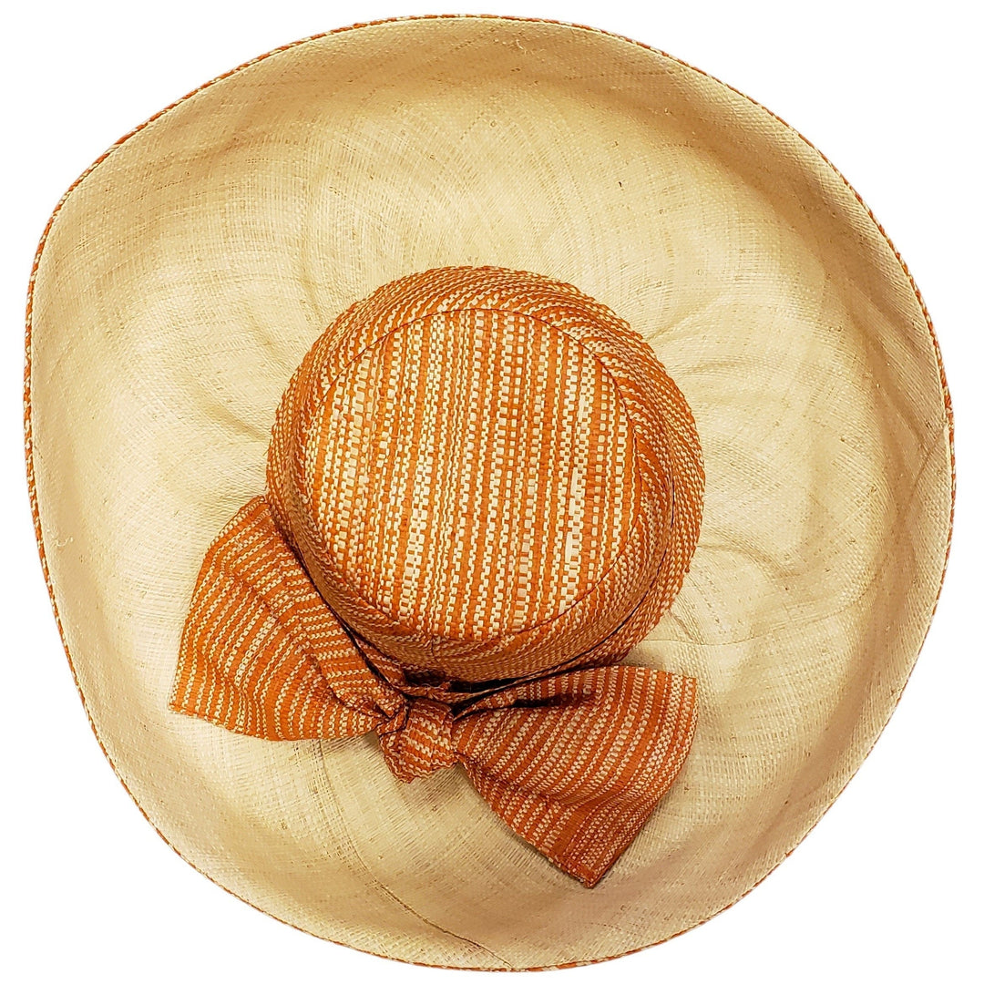 Yankee: Hand Woven Multi-Color Madagascar Big Brim Raffia Sun Hat