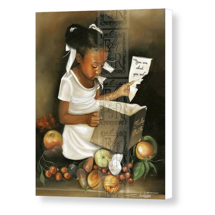 You Are What You Eat (Female) by Edwin Lester (Canvas)