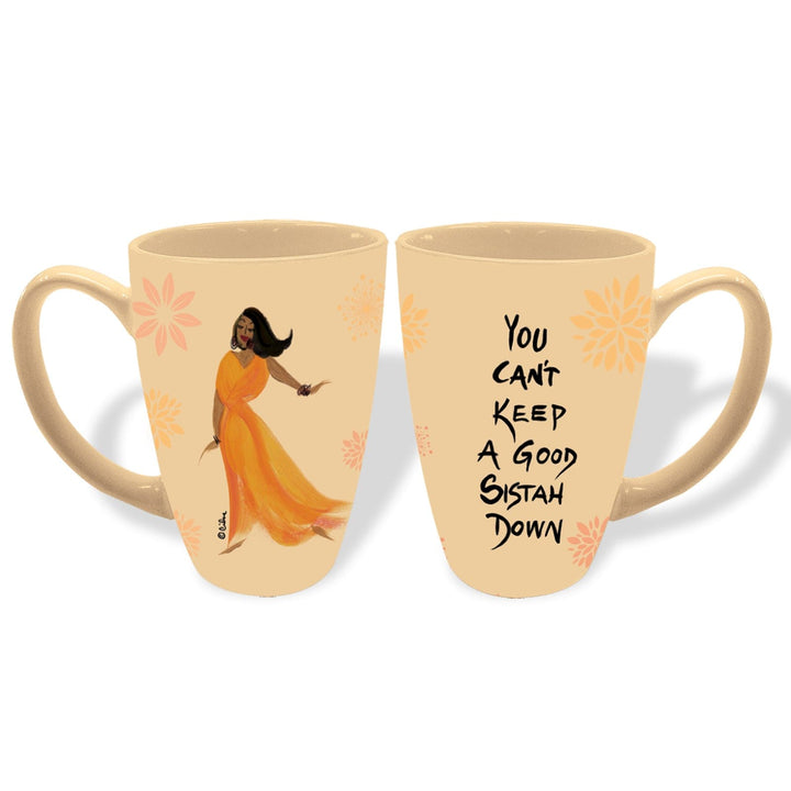 A Good Sistah Ceramic Latte Mug by Sylvia "Gbaby" Cohen