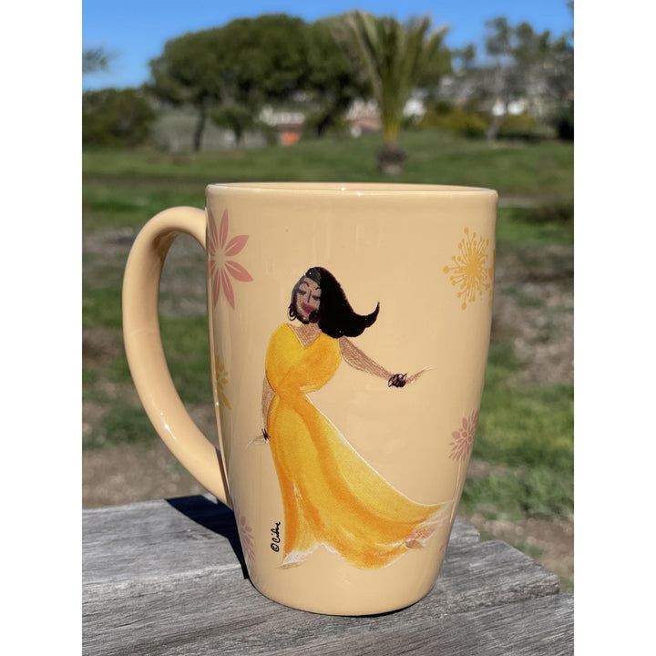 A Good Sistah Ceramic Latte Mug by Sylvia "Gbaby" Cohen