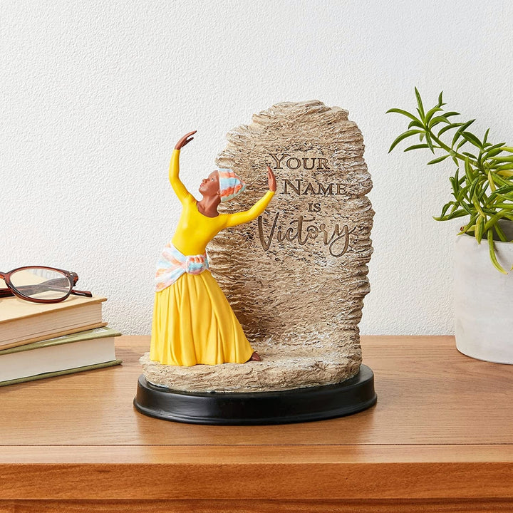 Your Name is Victory: African American Praise Dancer Figurine