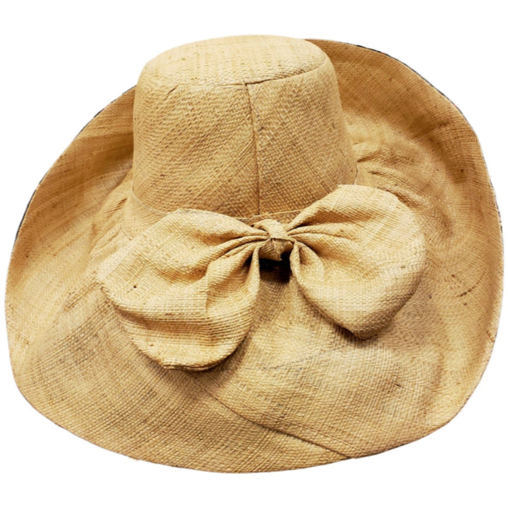 Yumi: Hand Woven Multi-Color Madagascar Big Brim Raffia Sun Hat