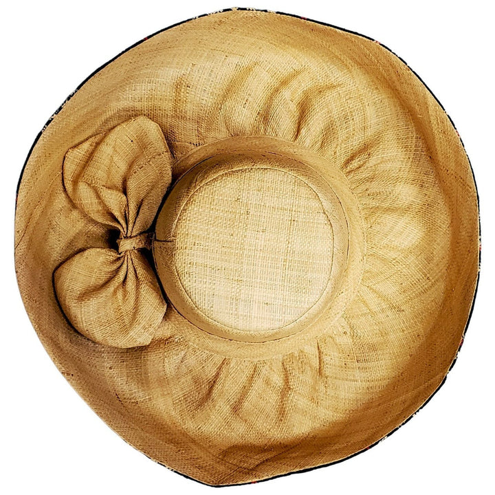 Yumi: Hand Woven Multi-Color Madagascar Big Brim Raffia Sun Hat