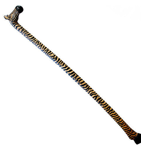 Zebra Cane: African Walking Stick by Stoneage Arts Global