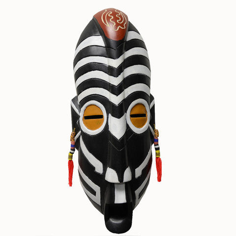 African Zebra Mask (Ghana) by Nana Mensah