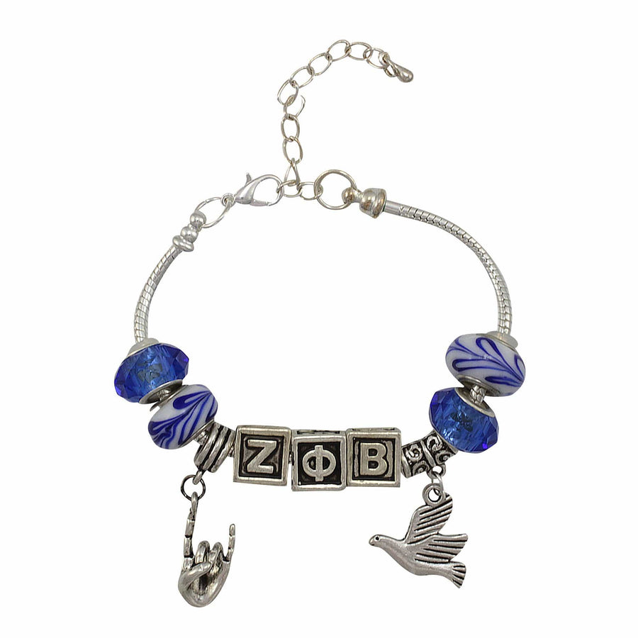 Zeta Phi Beta Charm Bracelet (Z4)