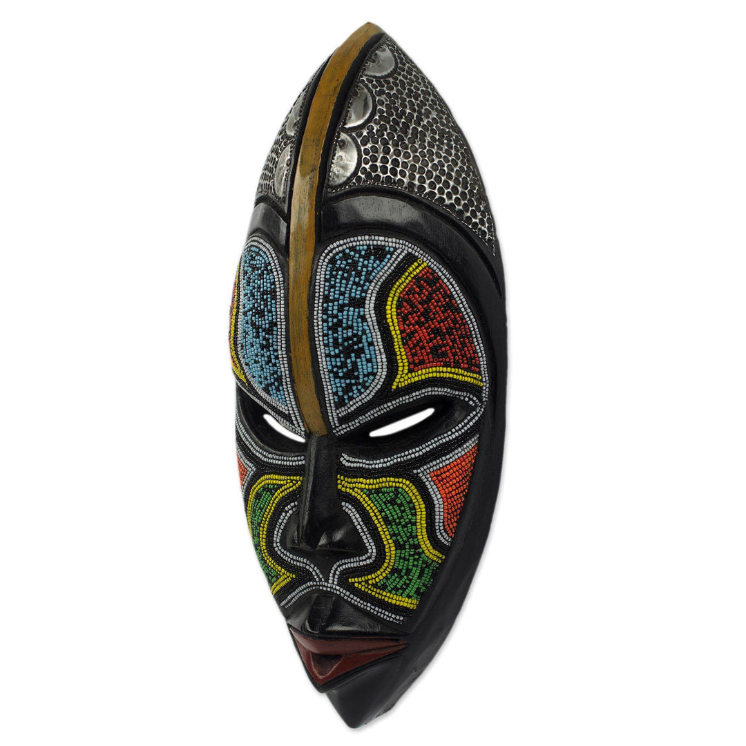 Zulu Homage: Authentic Hand Made African Mask by Saeed Musah