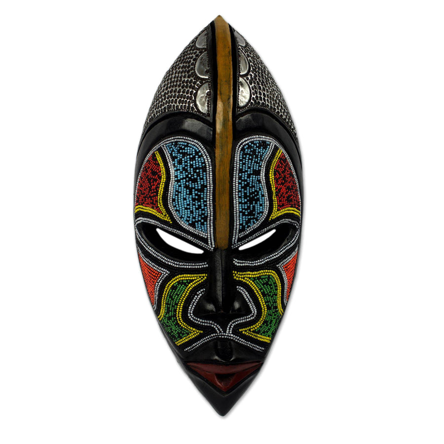 Zulu Homage: Authentic Hand Made African Mask by Saeed Musah